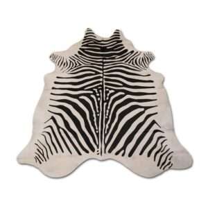 zebra cowhide