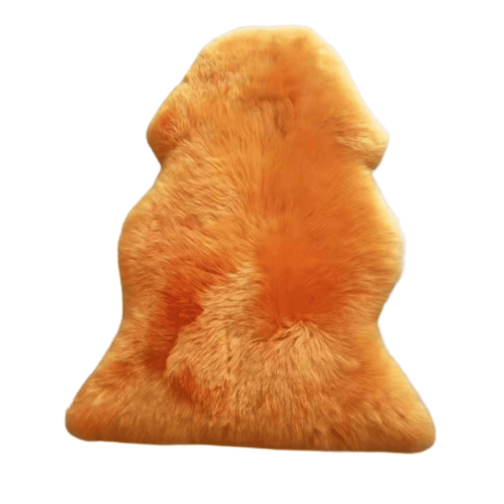 orange sheepskin rug (1)