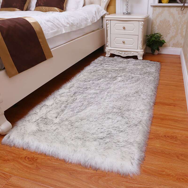thick faux fur carpet for living room plush rug child bedroom fluffy floor carpets bedside home (7)