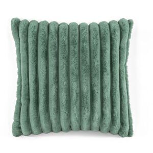 rabbit stripe fur cushion